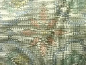 アンティーク　松竹梅・花模様織出し本場大島紬着物